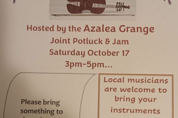 D 4 & 10 – Azalea Potluck Jam